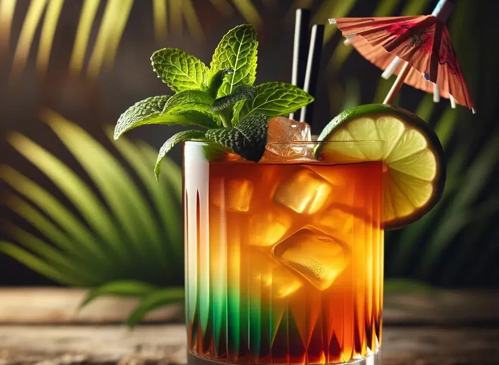 Mai Tai Koktel u čaši.